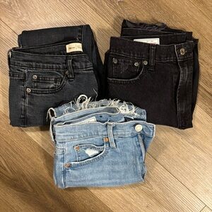 GAP Women's Ankle Jeans Bundle - Black and Blue